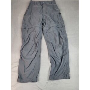 LL Bean Convertible Cargo Pants Womens‎ 8 Gray Lightweight Outdoor Elastic Waist